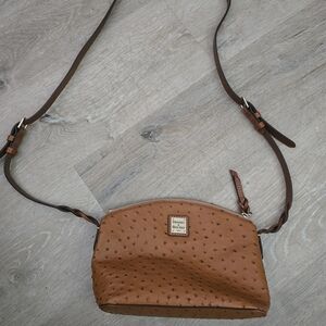 Brown Dooney & Bourke Women's Ostrich Crossbody Bag
